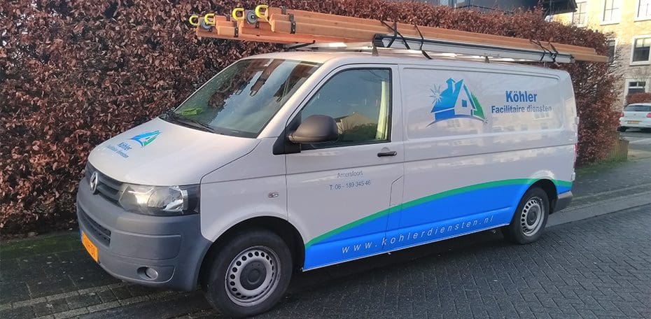 kohler diensten amersfoort, homepage afbeelding bedrijfswagen
